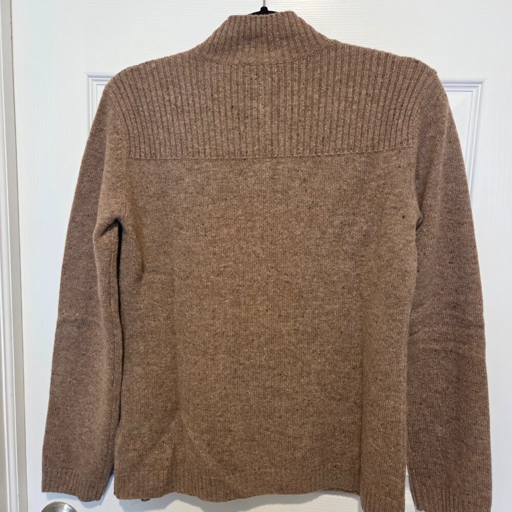 Orvis 100% Cashmere Button Front Cardigan Tan Women S - Picture 2 of 6